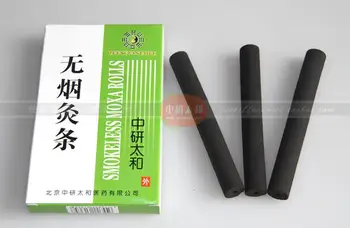 

Smokeless moxa wormwood with holes/no holes carbonized moxa rollers 5pcs/pack 14*110mm free shipping