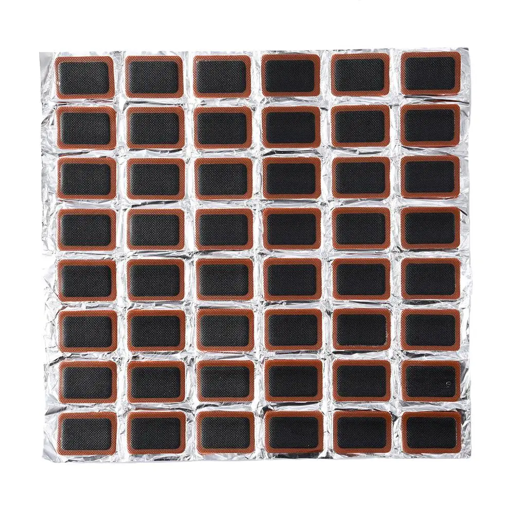 

48Pcs/Lot 24mm Square Bicycle Bike Tire Tyre Rubber Patch Piece Repair Tools Kits for Cycling Bike Film/Tire Maintenance