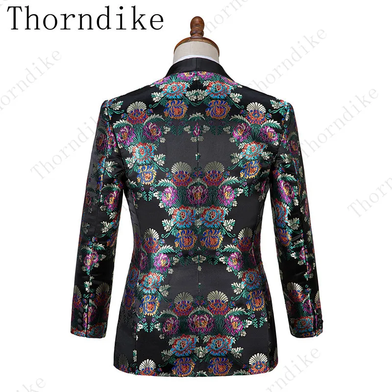 Mens Suit Thorndike Black Jacquard Suits Dinner Suits Tuxedo For Men