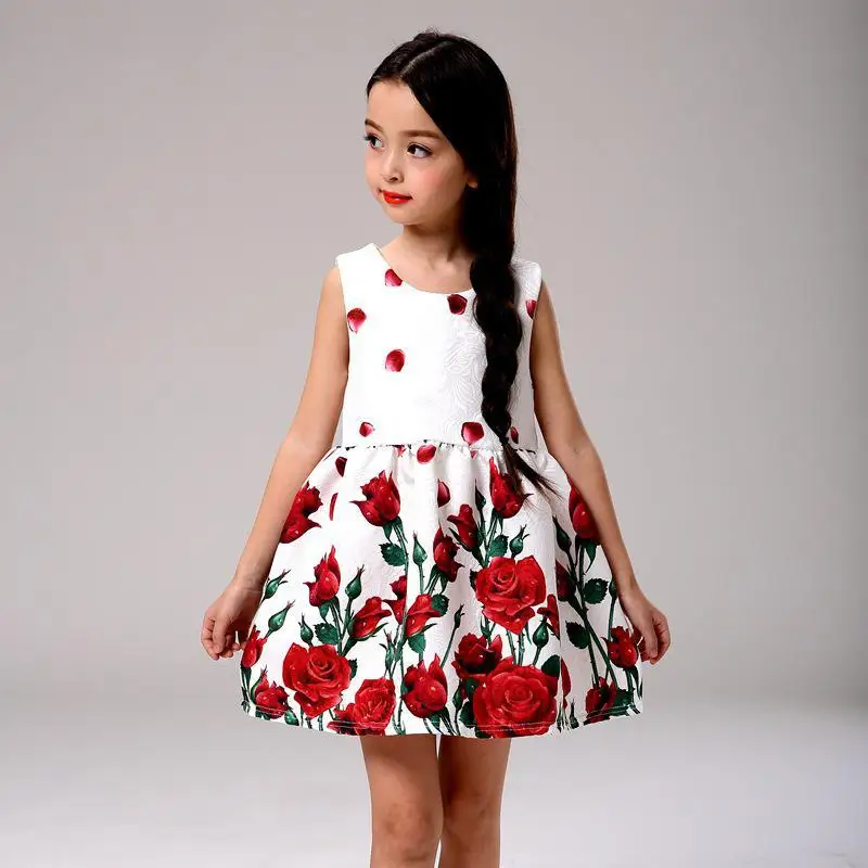 Children Floral Dress Gilrs New 2016 Meninas Vestidos Infantis Children's Clothing Princess Baby Girls Party 3-7T | Детская одежда