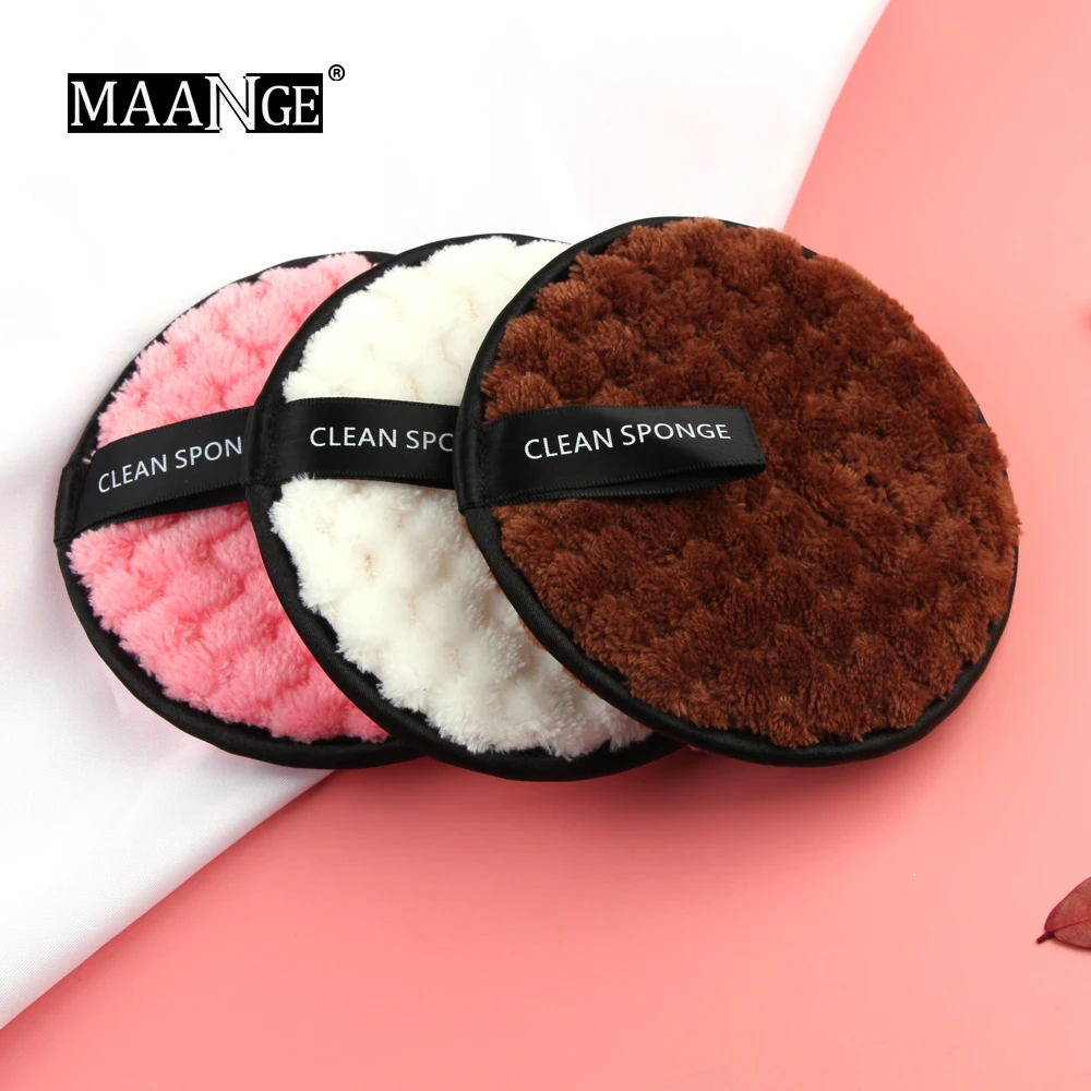 Салфетки из микрофибры MAANGE накладки для макияжа лица спонж снятия очищающее