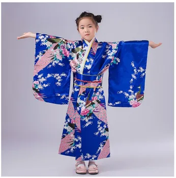 

National Trends Japanese Baby Girl Kimono Dress Traditional Children Yukata Kid Girl Dance Costumes Child Cosplay Dress