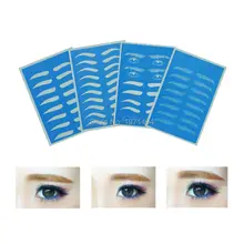 Самый дешевый 50 шт. объединить брови губы глаза практике кожи татуаж бровей практика для microblading машины