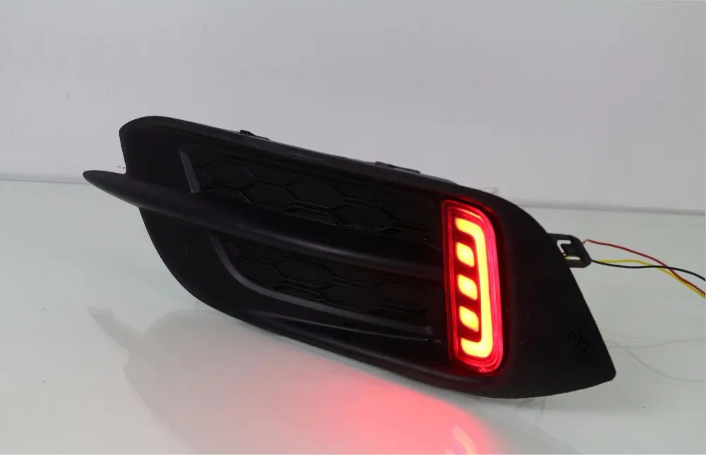 

Osmrk led rear bumper light, brake lamp, driving light, night running lamp, 2 functions for Honda Civic 10th 2016 2017