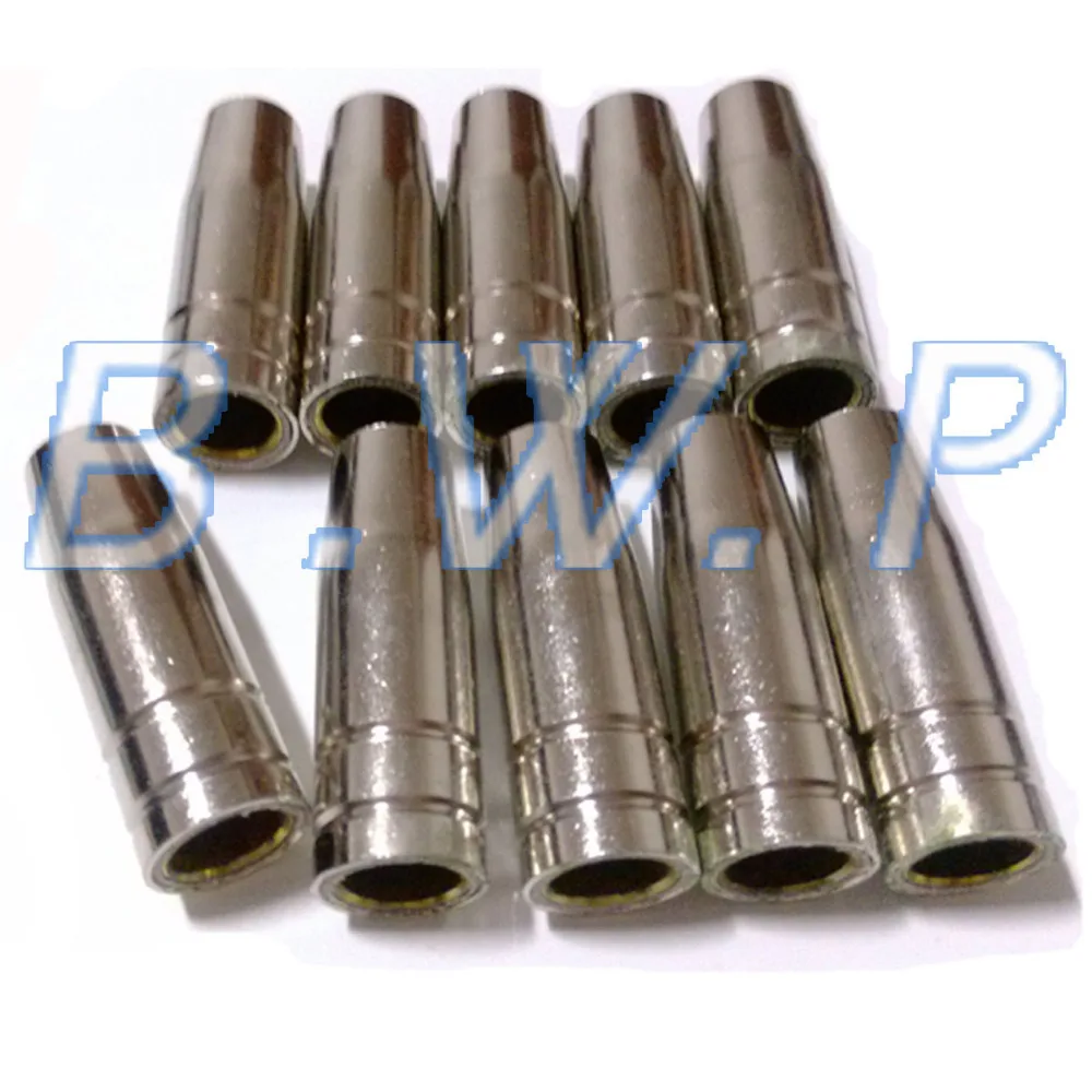 

10 Pcs Binzel Style Shroud Gas CO2 Shield Nozzle MB 15AK 15 Torch Consumables For MIG Welder
