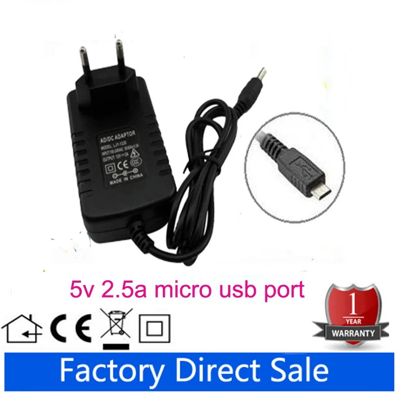 5V 2.5A EU AC Home Adapter Power Supply Wall Charger for Teclast X10hd Tabletin Tablet Chargers