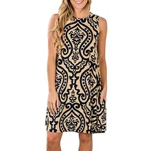 NiceMix 2019 Summer Tank Dresses Women Sleeveless Print Dress Casual Loose Dress Female Pocket Long T Dress Plus Size Clothing NiceMix 2019 Summer Tank Dresses Women Sleeveless Print Dress Casual Loose Dress Female Pocket Long T Dress Plus Size Clothing