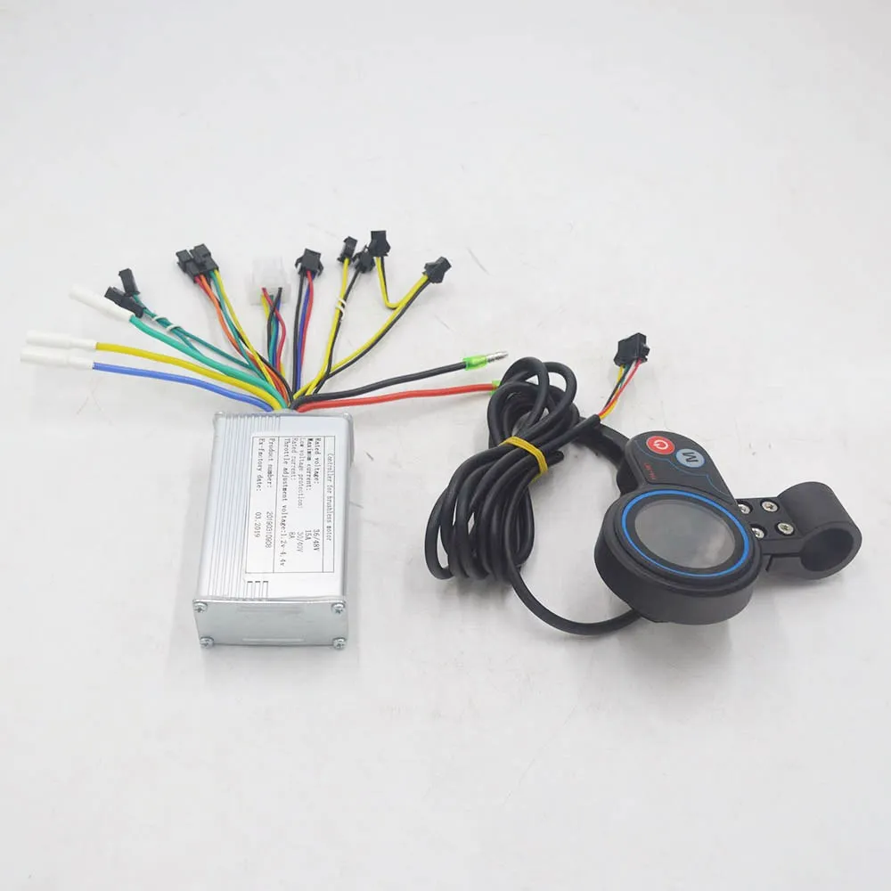 

New scooter 36V 48V 250W 350W controller with throttle LCD display speed for BLDC motor/scooter/ebike led for electric scooter
