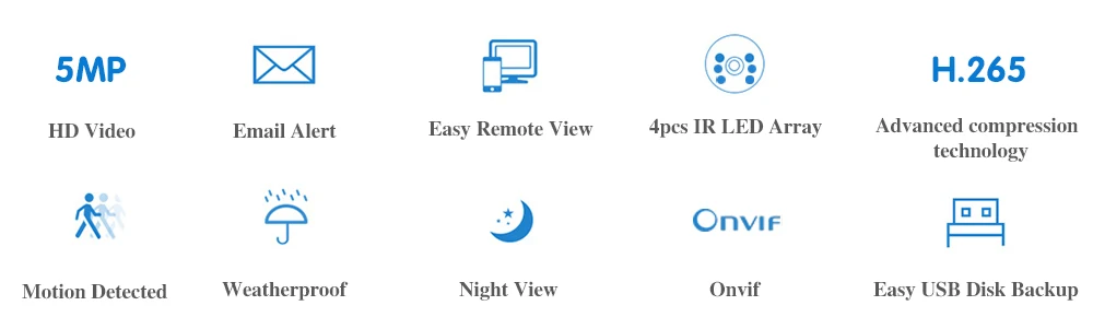 HKIXDISTE 4CH 5MP POE NVR CCTV камера системы 5.0MP IP сеть NVR Камера Безопасности ИК наружный комплект видеонаблюдения без HDD