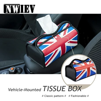 

NWIEV Car Styling For Citroen C4 C5 Hyundai Solaris I30 VW Polo T5 Ford Fiesta Fusion Mustang Opel Tissue Box Bag Accessories
