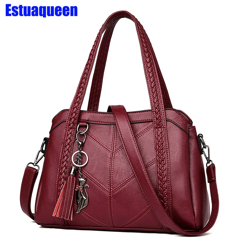 Preise Sac EIN Haupt Femme Leder Luxus Handtaschen Frauen Taschen Designer Damen Hand taschen Hohe Qualität Weiblichen umhängetaschen Für Frauen 2019
