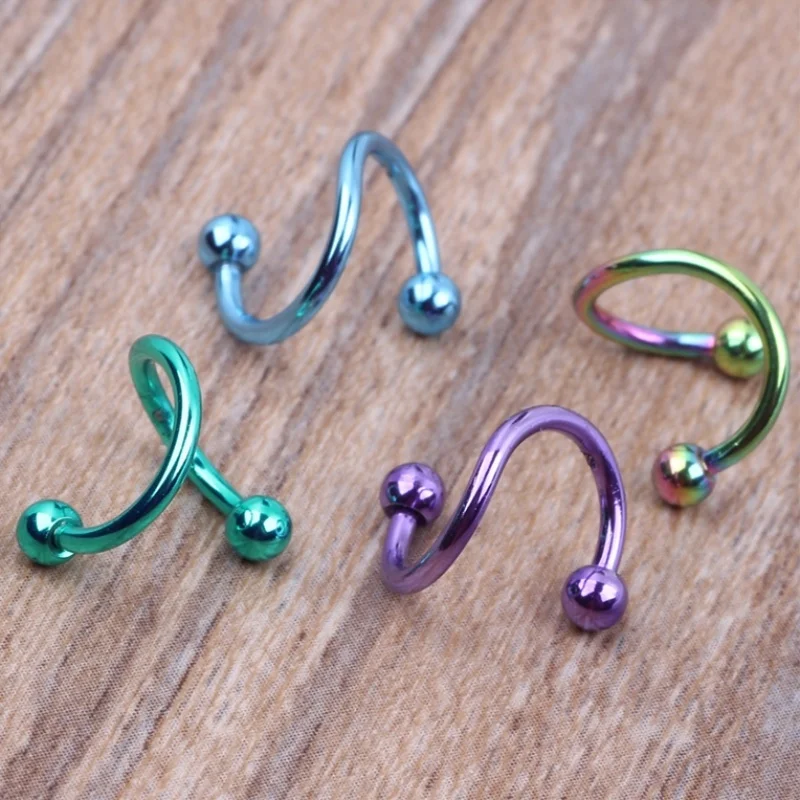 Серьга гвоздик для пирсинга 4 шт. 1 2*8 + 3 мм|stud piercing|tragus earring studcartilage tragus earrings |
