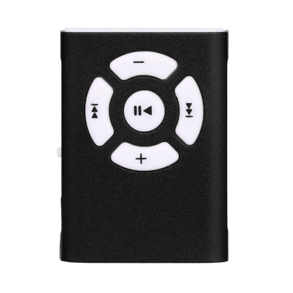HIPERDEAL мини-зажим USB кабель MP3 музыкальный медиаплеер портативный mp3 плеер Поддержка Micro SD TF карта Walkman Lettore D30 Jan9 - Цвет: Black