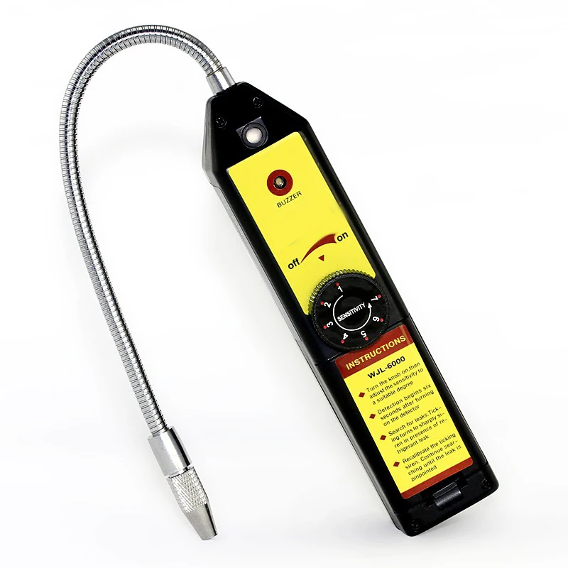 High Sensitivity electronic halogen leak detector refrigerant detection