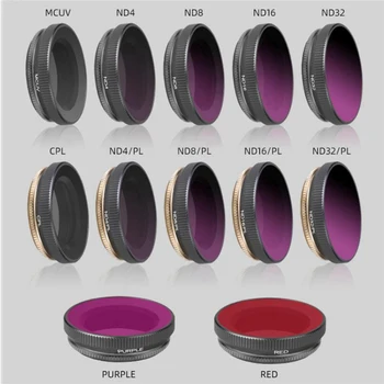 

MCUV ND/PL ND4 ND8 ND16 ND32 Lens Filter Adjustable CPL for DJI Osmo Action Camera Diving Red Purple Lens Filter for osmo action