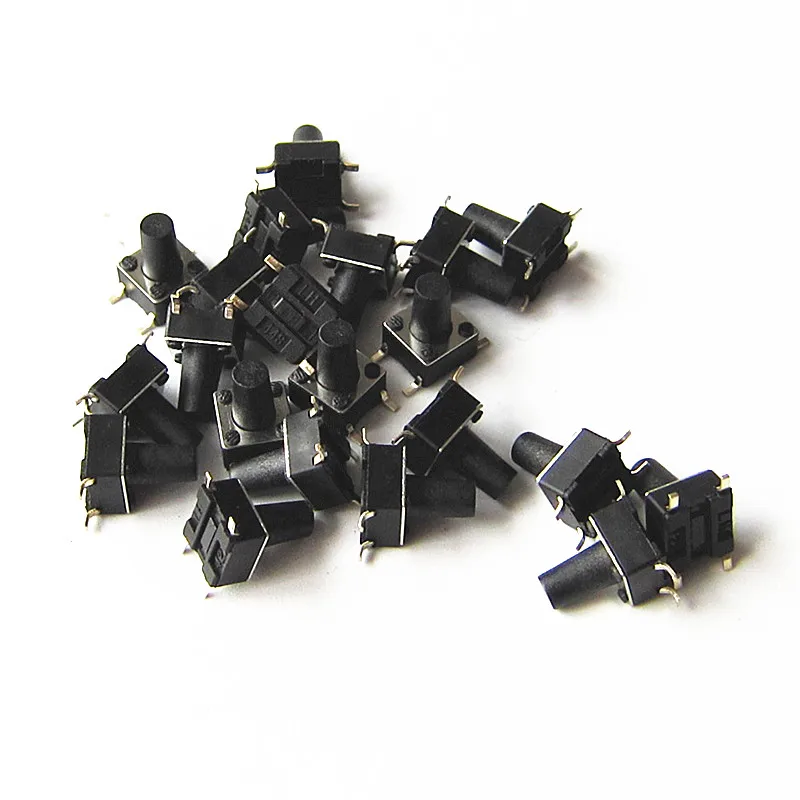 

10PCS/lot 6*6*8mm Patch Type Light Push Touch Button Switch Table Paste Button Switches 6x6x8H Micro Switch