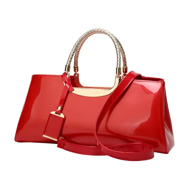 Модная женская блестящая лакированная Сумочка-клатч, роскошная дизайнерская вечерняя сумка для банкета с верхней ручкой, женские сумки, bolsa feminina