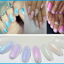 Горячая новая пудра Пыль волшебный блеск ногтей украшения Советы DIY с эффектом русалки блеск для ногтей женский волшебный блеск порошок