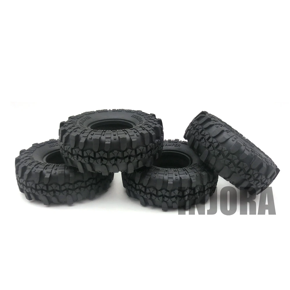 4PCS 1 9 Rubber Tyre Wheel Tires for 1 10 font b RC b font Rock