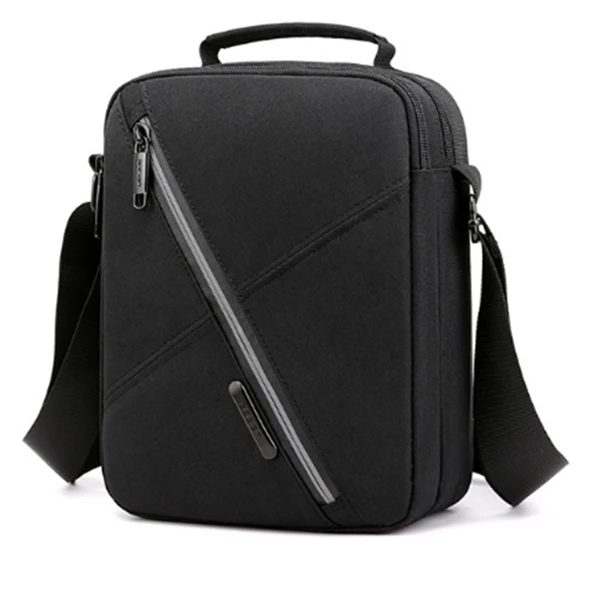 Новая мужская сумка через плечо из ткани Оксфорд, модные повседневные сумки высокого качества, водонепроницаемые практичные мужские сумки-мессенджеры - Цвет: black