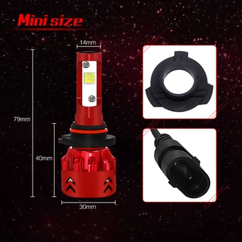

Mini7 H7 Led Car BulbS H4 Led Car Headlight 2Pcs 80W DC 12V 6000K Led Lamps For Cars H1 H7 H8 H9 H11 Led Light Bulbs For Cars