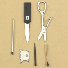 Кемпинг EDC выживания удобный многофункциональный инструмент выживания кемпинга карты нож светодиодный светильник Лупа