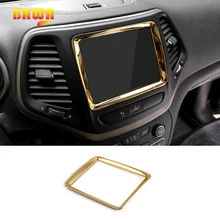 BAWA Автомобильная наклейка s ABS навигационная панель GPS декоративная рамка наклейка для Jeep Cherokee- автомобильный Стайлинг