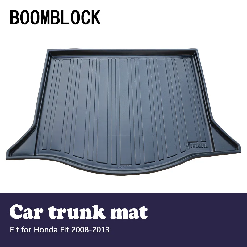 

BOOMBLOCK For Honda Fit 2008-2013 Waterproof Anti-slip Car Trunk Mat Tray Floor Carpet Pad Protector Auto Accessories