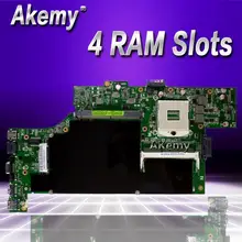 Akemy G53SW материнская плата для ноутбука ASUS G53SW G53SX G53S G53 VX7 VX7S Тесты оригинальная материнская плата 4 ram-гнёзда