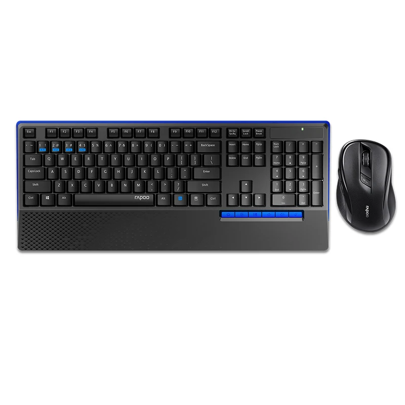New Rapoo 8300T Multi-mode Silent Wireless Keyboard Mouse Combos Bluetooth 3.0/4.0 RF 2.4G switch b