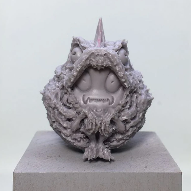 Японская WF 2017 зимняя снежная рогатая лягушка модель из смолы GK художественный