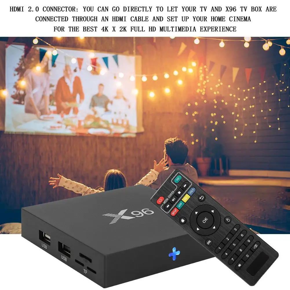 X96 S905X 1 Гб+ 8 Гб Wifi Smart Set Top tv Box для Android 6,0
