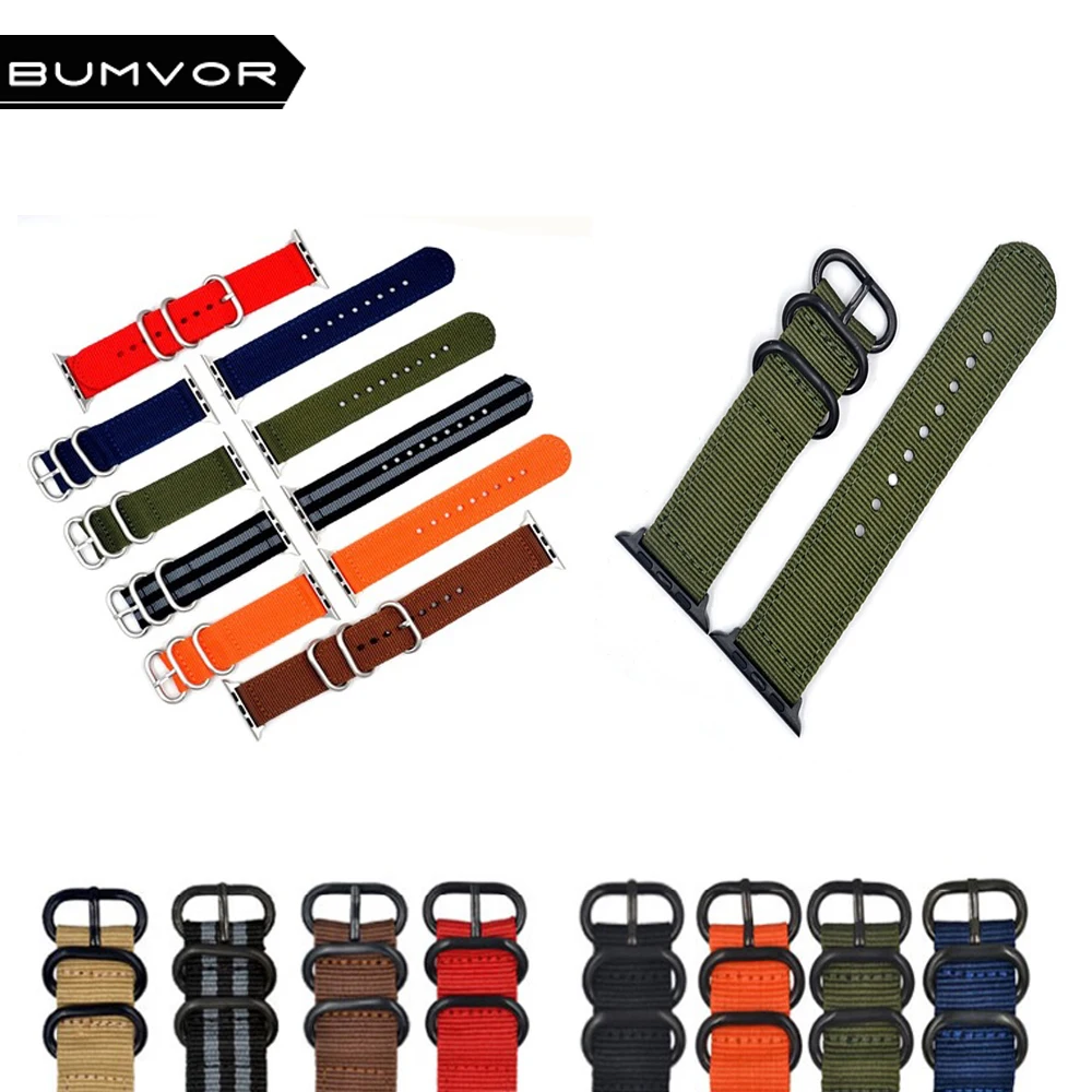  NEW Hot Sell  Nylon Watchband for Apple Watch Band Series4/3/2/1 Sport Woven Bracelet 40MM/44MM 42MM/38MM Strap For iwatch Band