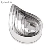 Lychee Life-moules de coupe en argile polymère en acier inoxydable, 7 pièces/ensemble européen, pétales de fleurs en spirale, outils argile pour travaux pratiques ► Photo 2/6