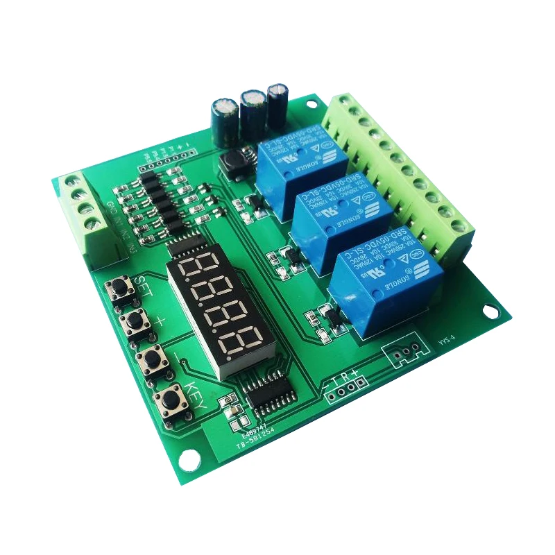 Three way 3 / relay module trigger delay / timing / self locking