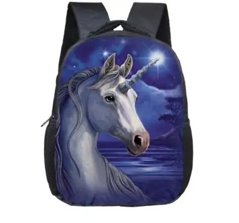 

Cartoon Unicorn School Backpack Schoolbags Girls Boys Rainbow horse Children School Bags Kindergarten Toddler Backpack