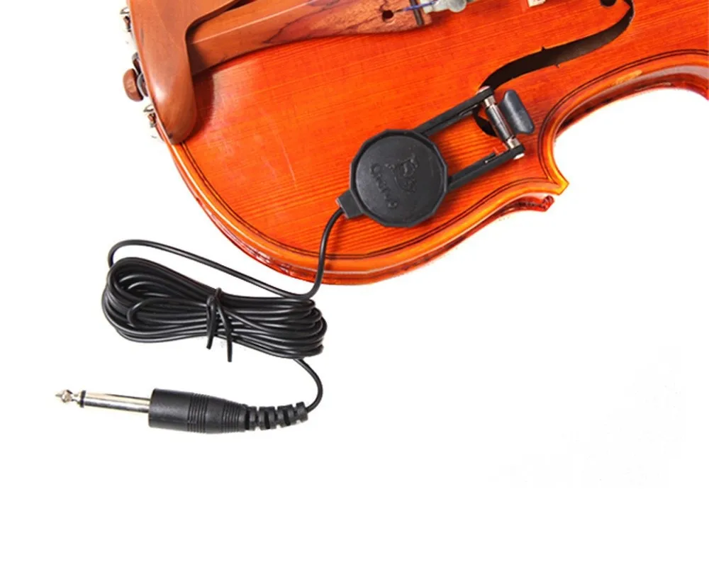 Cherub, WCP-60V, зажим, пикап для скрипки, пикапы с 14 разъемом, кабель 2,5 м, компактные аксессуары для скрипки, музыкальные инструменты