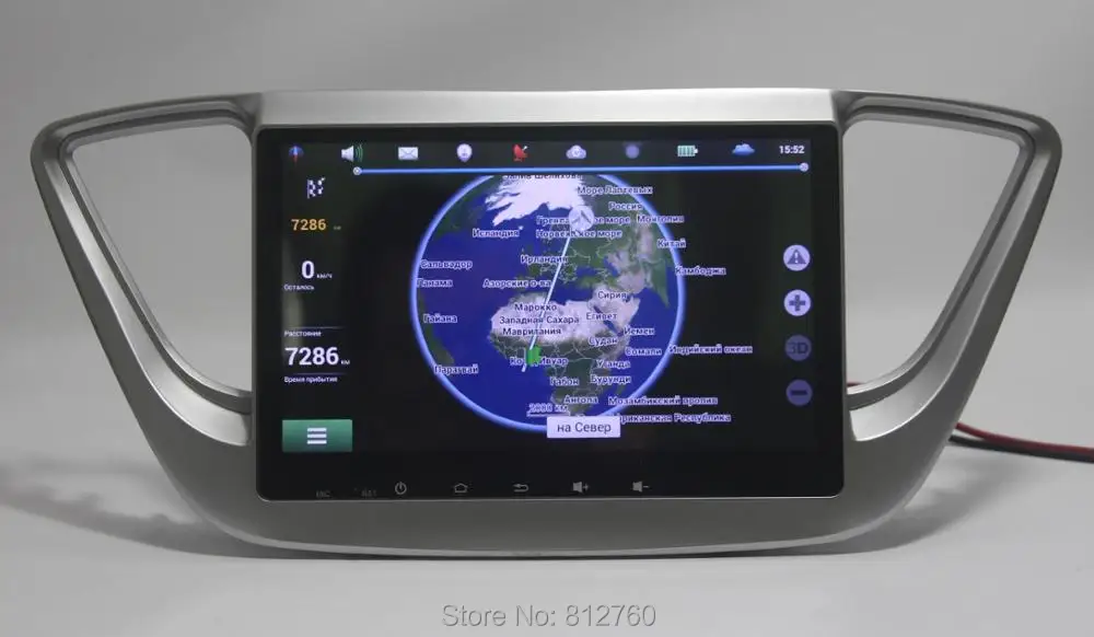 Excellent Nedehe 2G RAM Quad Core 9 inch Android 8.1 car dvd player GPS navigation Car Radio Stereo for Hyundai Verna Solaris 2017 4