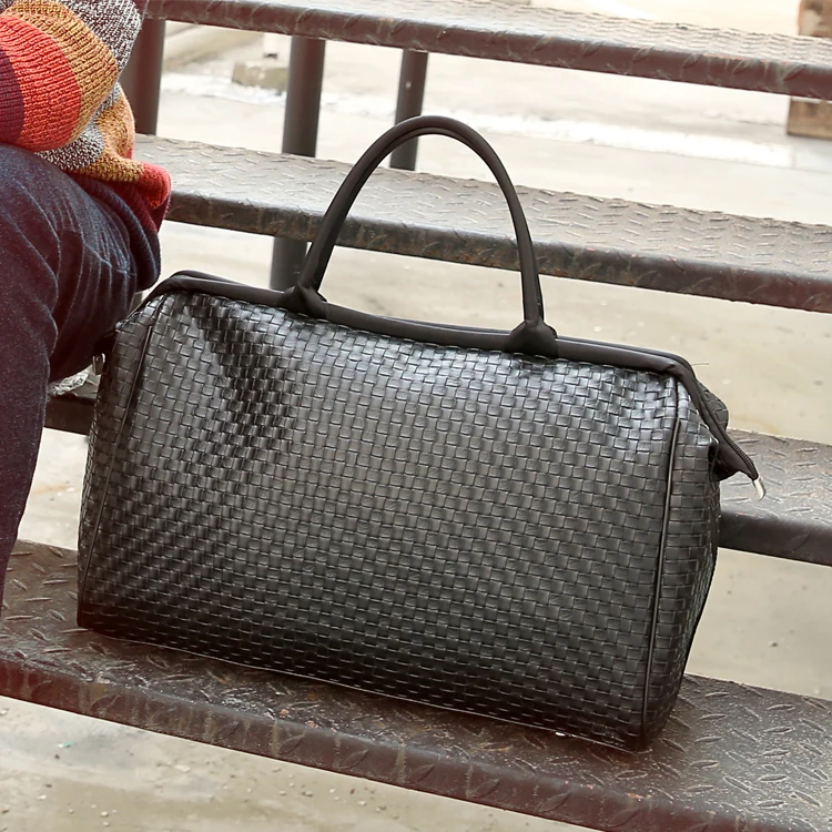 Модная тканая сумка, водонепроницаемая дорожная сумка для мужчин и женщин, спортивная сумка для фитнеса, сумка для багажа на короткие расстояния, Повседневная вместительная сумка