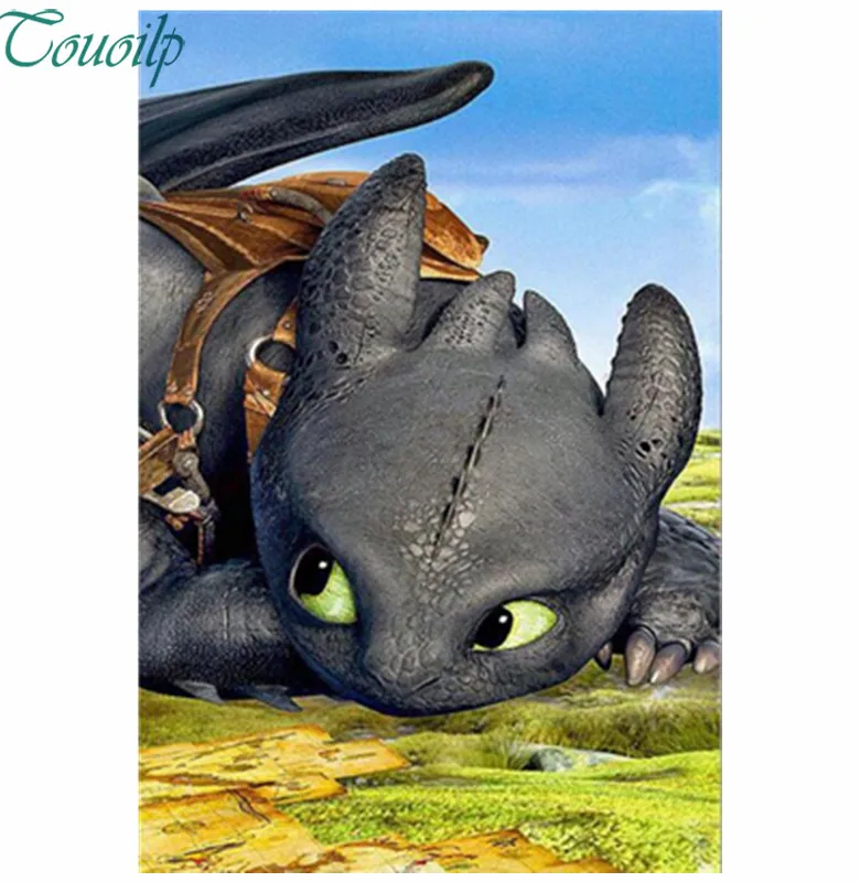 5D Diamond Painting How to Train Your Dragon DIY Full Circle Diamond