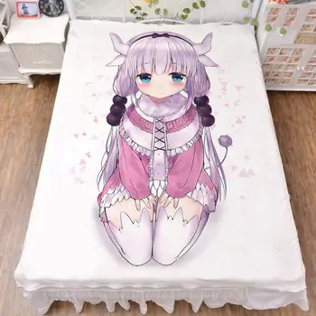 

Hot Anime Miss Kobayashi's Dragon Maid Kanna Kamui Tohru Bed Sheet Throw Blankt Kobayashi-san Chi no Maid Dragon