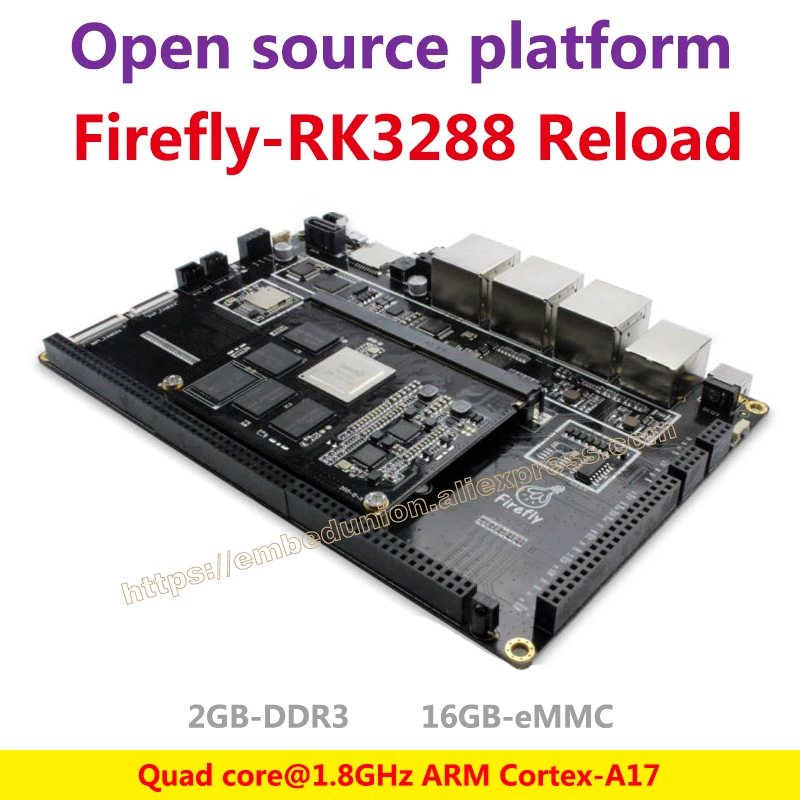 Firefly RK3288 Reload Development Board ARM Quad core Cortex A17 1.8GHz
