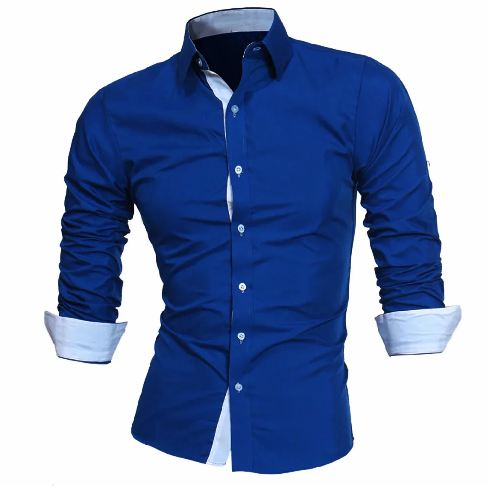 #4 DROPSHIP 2018 NEW HOT Fashion Men's Autumn Casual Formal Solid Slim Fit Long Sleeve Dress Shirt Top Blouse Freeship HTB1 KxoXvvsK1RjSspdq6AZepXa4 - #4 DROPSHIP 2018 NEW HOT Fashion Men's Autumn Casual Formal Solid Slim Fit Long Sleeve Dress Shirt Top Blouse Freeship