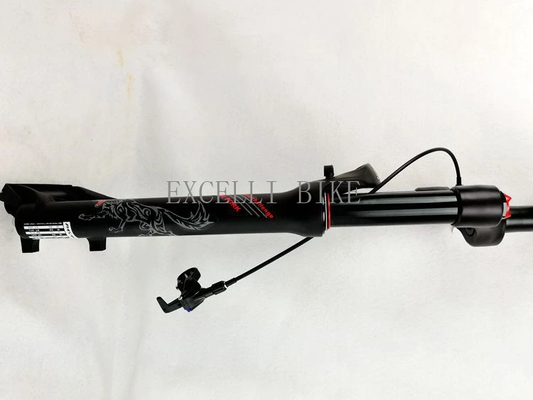 Excelli 26 27.5 29inch Air Shocking Fork Magnesium Titanium Moutain Bike Fork Disc Brake 100mm Travel Suspension Fork08