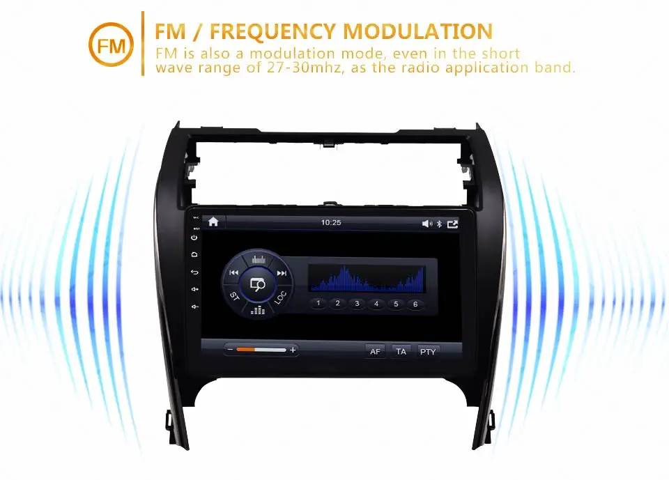 Best KiriNavi 2 din 10.1" Touch Screen Android Car Radio For Toyota Camry 2012-2014 Multimedia GPS Navigation MP3 Bluetooth 7