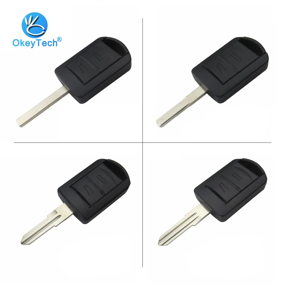 OkeyTech для OPEL Key Shell 2 кнопки Uncut пустой HU100/HU43/левое/правое лезвие держатель батареи удаленный ключ оболочка для Vauxhall Opel