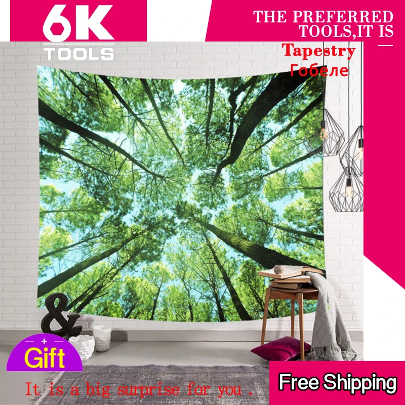 

Tapestry Beautiful Night Sky Home Decorations Wall Hanging Forest Starry Night Tapestries for Living Room Bedroom Boho Decor