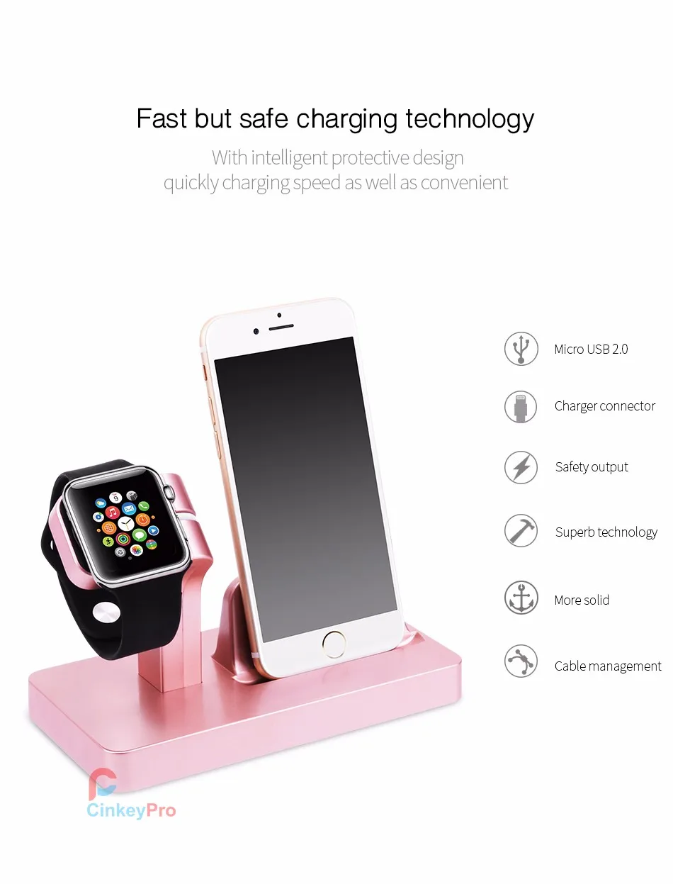 iphone 6 6S Plus & Apple Watch Charger Dock 3