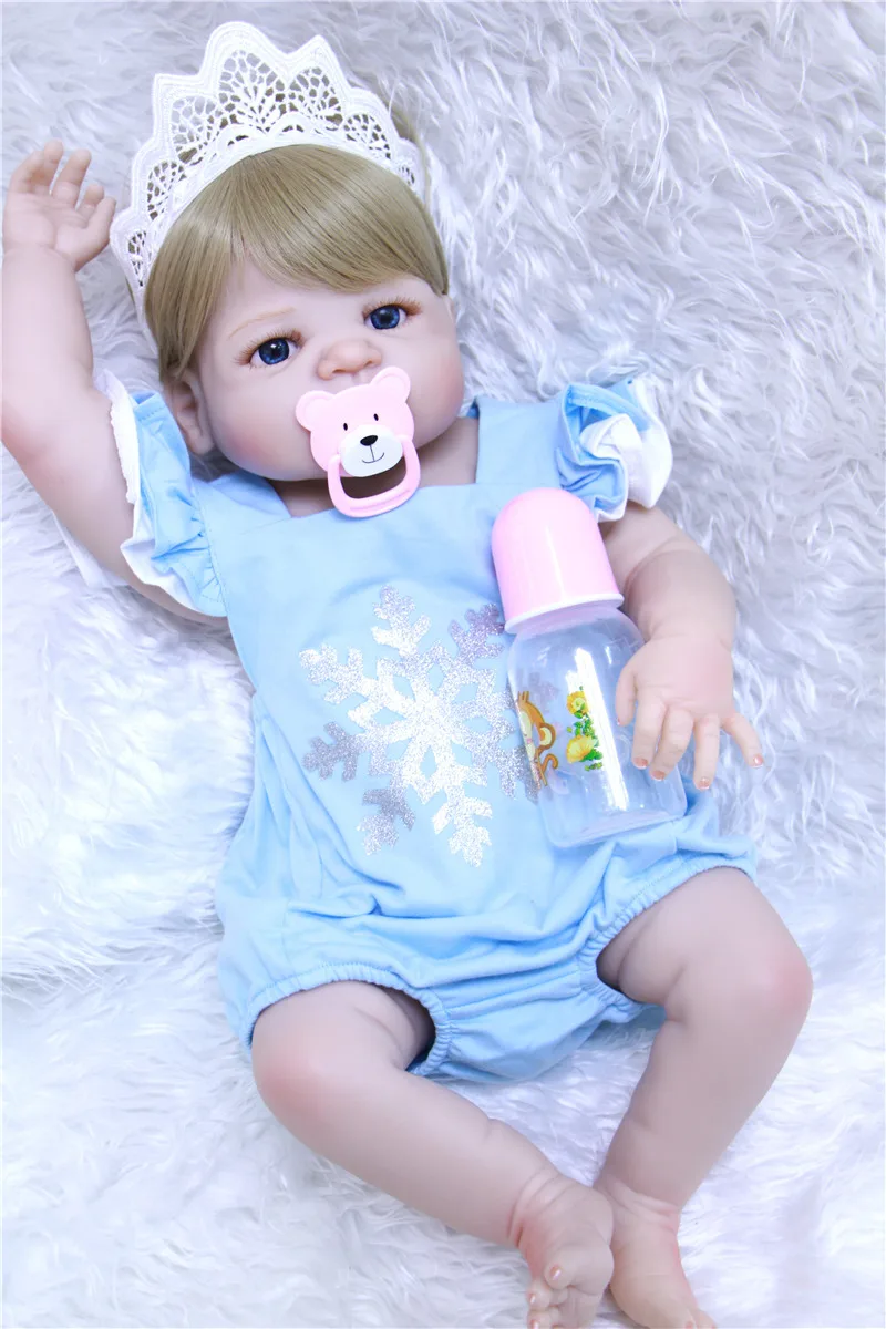 reborn babies bonecas 55cm full silicone reborn baby dolls safe and non