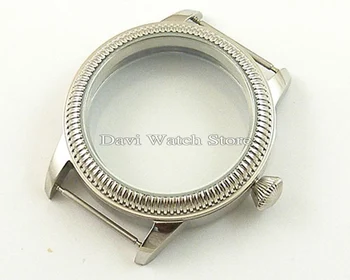 

44mm silver case fit ETA 6497/6498 Seagull ST36 Movement Kit Sterile 316L Steel watches case